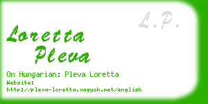 loretta pleva business card